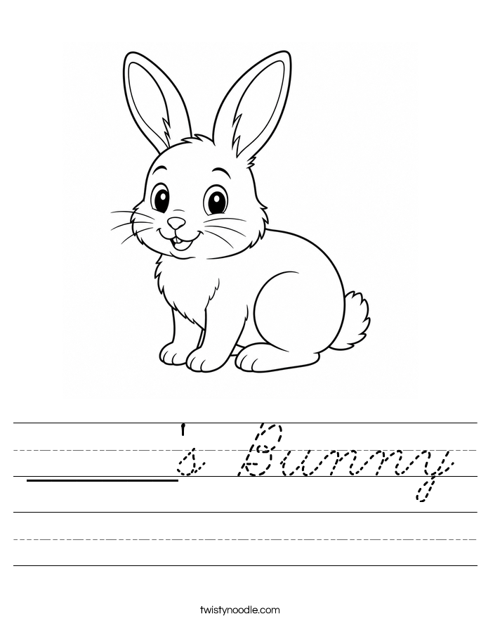 ______'s Bunny Worksheet