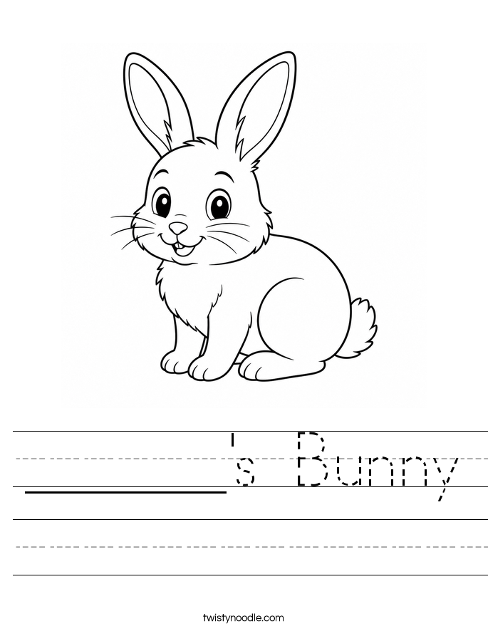 ______'s Bunny Worksheet