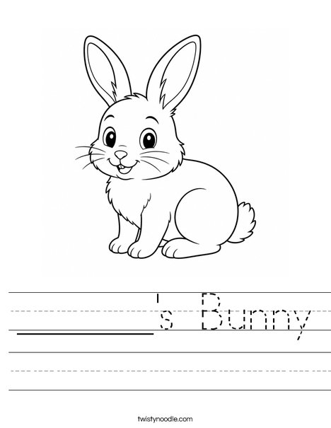 ______'s Bunny Worksheet