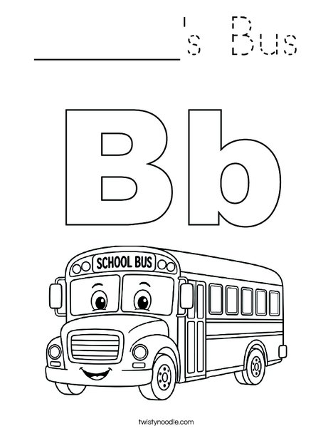 ______'s Bus Coloring Page