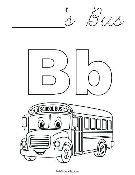 ______'s Bus Coloring Page