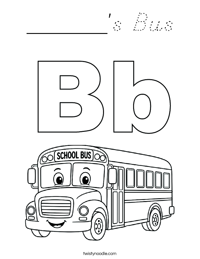 ______'s Bus Coloring Page