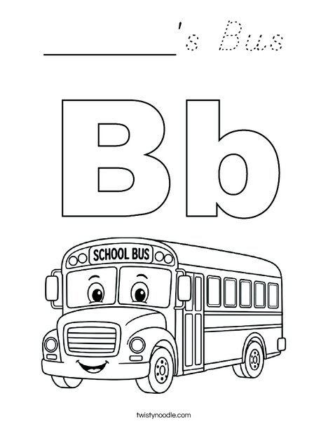 ______'s Bus Coloring Page