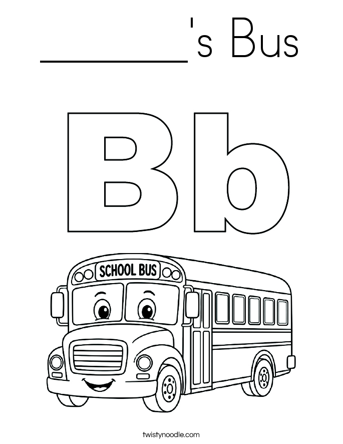 ______'s Bus Coloring Page