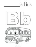 ______'s Bus Coloring Page