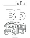 ______'s Bus Coloring Page
