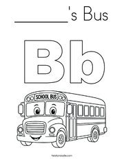 ______'s Bus Coloring Page