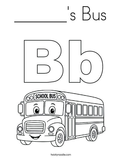 ______'s Bus Coloring Page