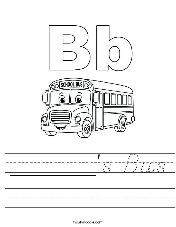 ______'s Bus Worksheet