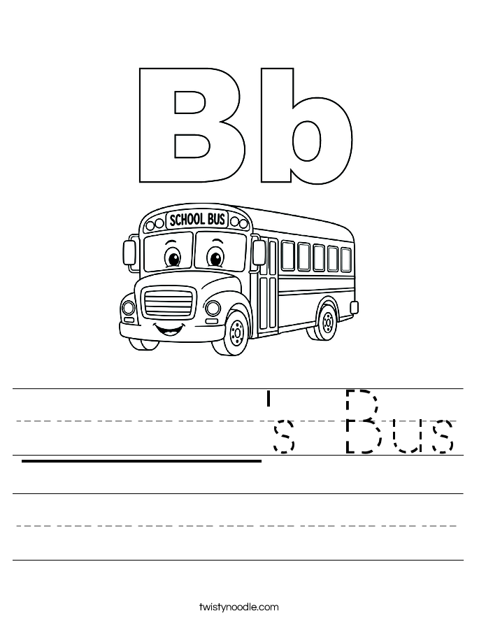 ______'s Bus Worksheet