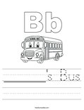 ______'s Bus Worksheet