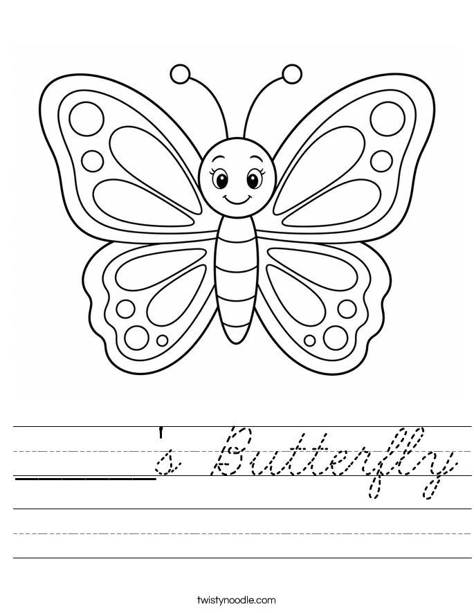 ______'s Butterfly Worksheet