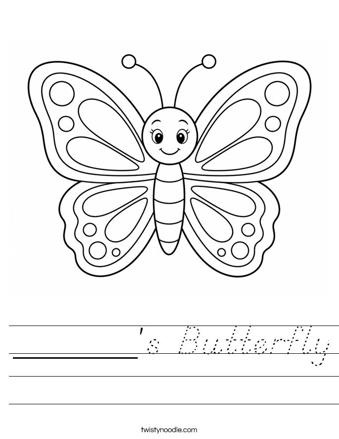______'s Butterfly Worksheet
