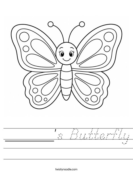 ______'s Butterfly Worksheet