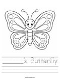 ______'s Butterfly Worksheet