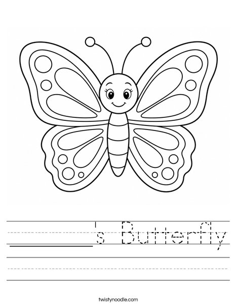______'s Butterfly Worksheet