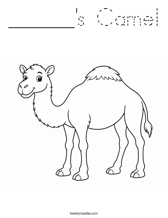 ______'s Camel Coloring Page