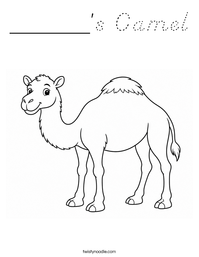 ______'s Camel Coloring Page