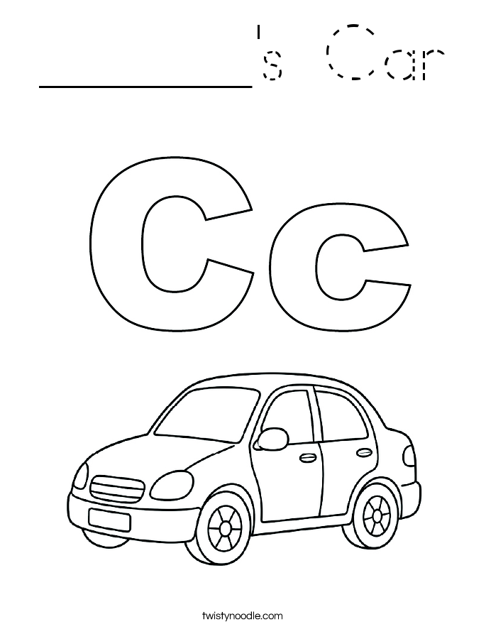 ______'s Car Coloring Page
