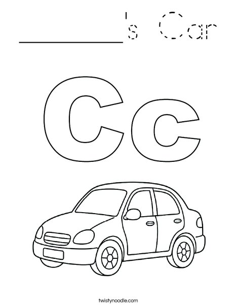 ______'s Car Coloring Page