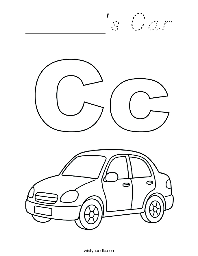 ______'s Car Coloring Page