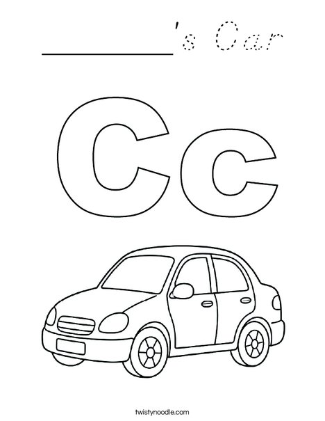 ______'s Car Coloring Page