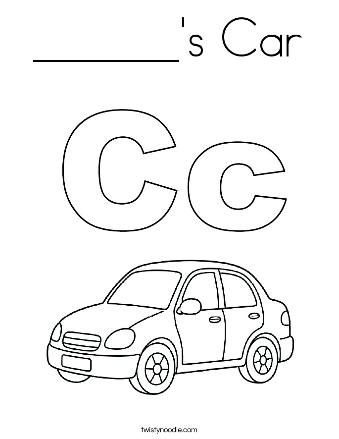 ______'s Car Coloring Page