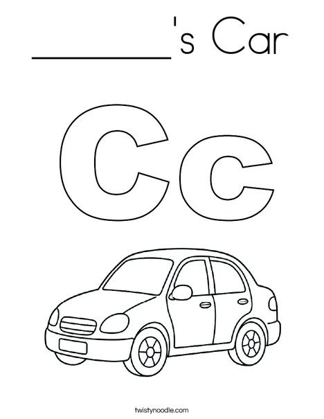 ______'s Car Coloring Page
