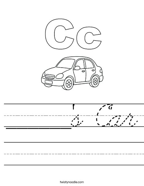 ______'s Car Worksheet