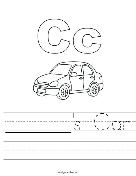 ______'s Car Worksheet