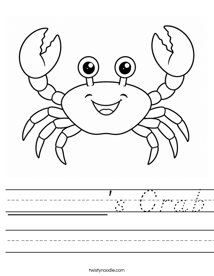 ______'s Crab Worksheet