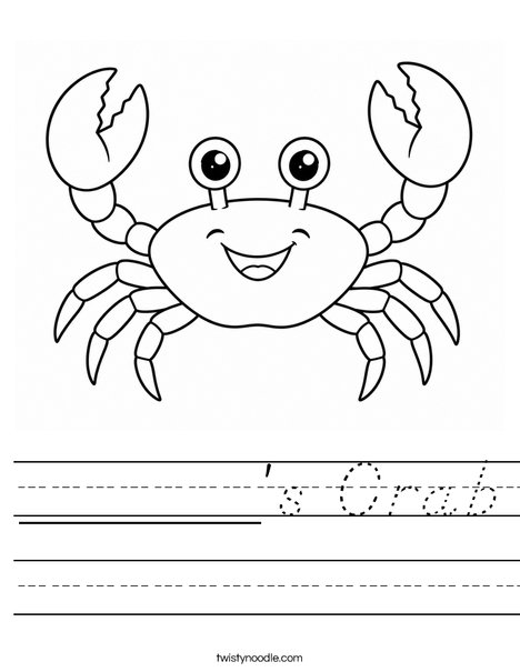 ______'s Crab Worksheet