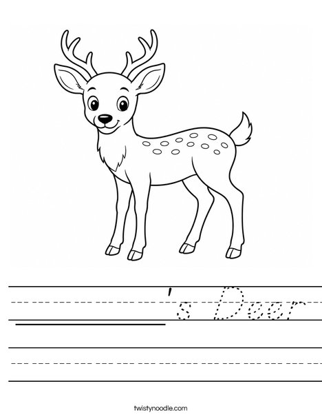 ______'s Deer Worksheet