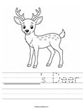 ______'s Deer Worksheet