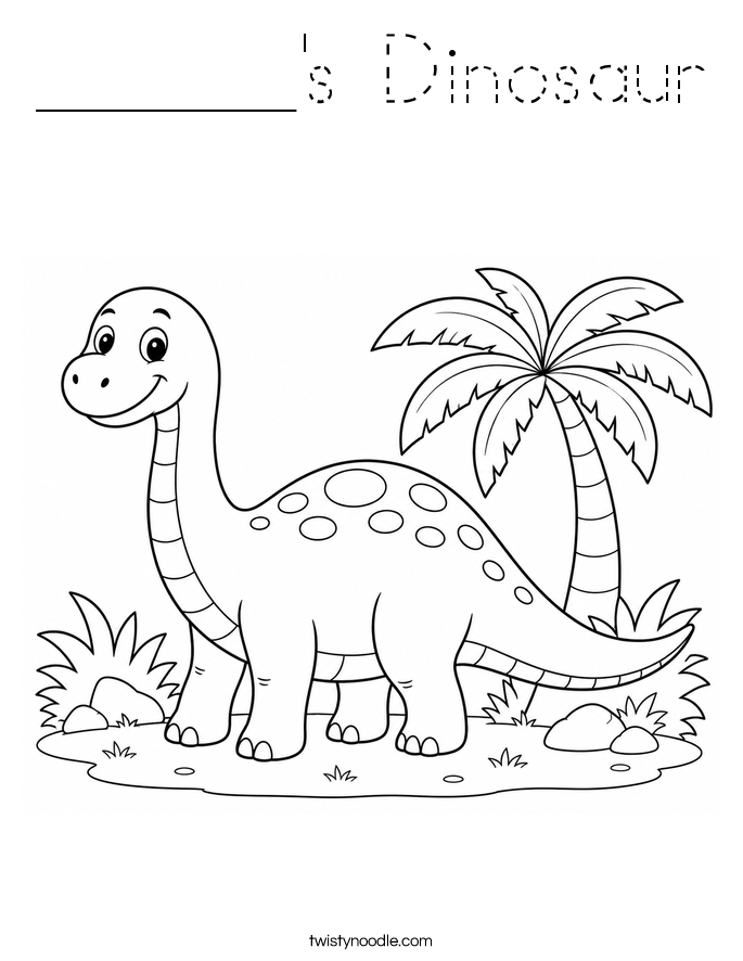 ______'s Dinosaur Coloring Page