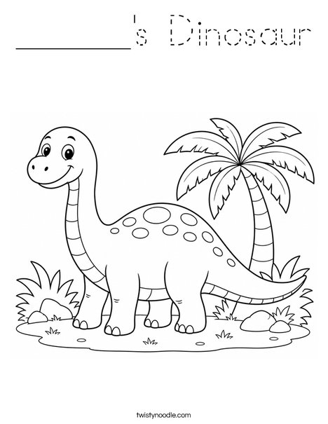 ______'s Dinosaur Coloring Page