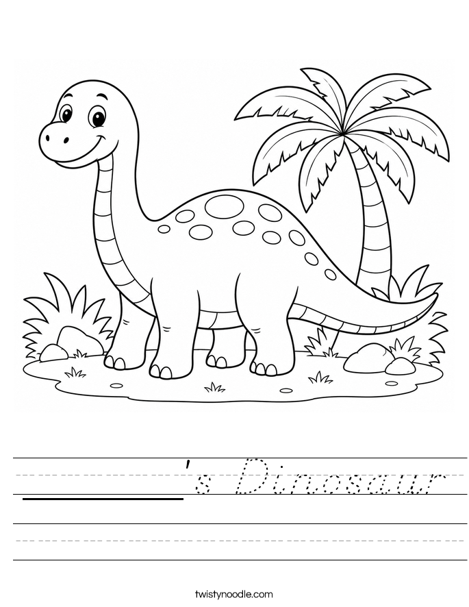 ______'s Dinosaur Worksheet