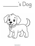 ______'s Dog Coloring Page