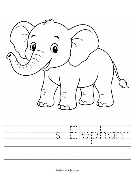______'s Elephant Worksheet