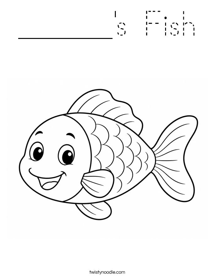 ______'s Fish Coloring Page