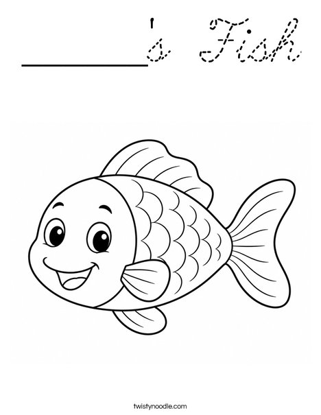 ______'s Fish Coloring Page