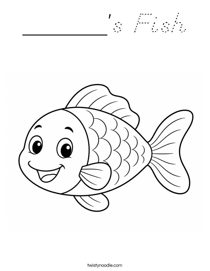 ______'s Fish Coloring Page