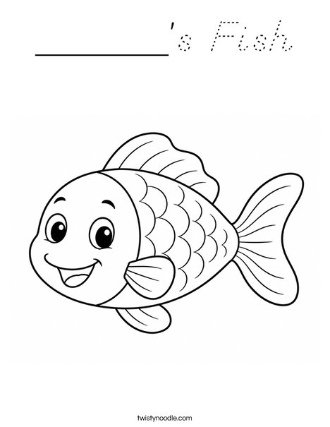 ______'s Fish Coloring Page