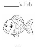 ______'s Fish Coloring Page