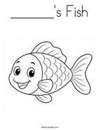 ______'s Fish Coloring Page