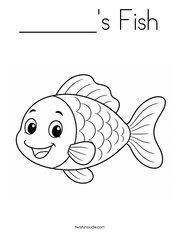 ______'s Fish Coloring Page