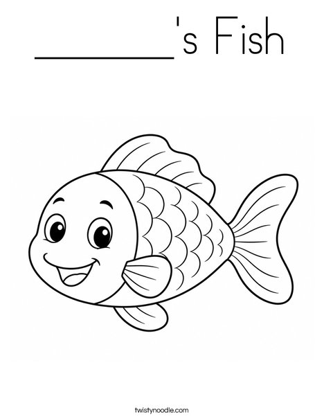 ______'s Fish Coloring Page