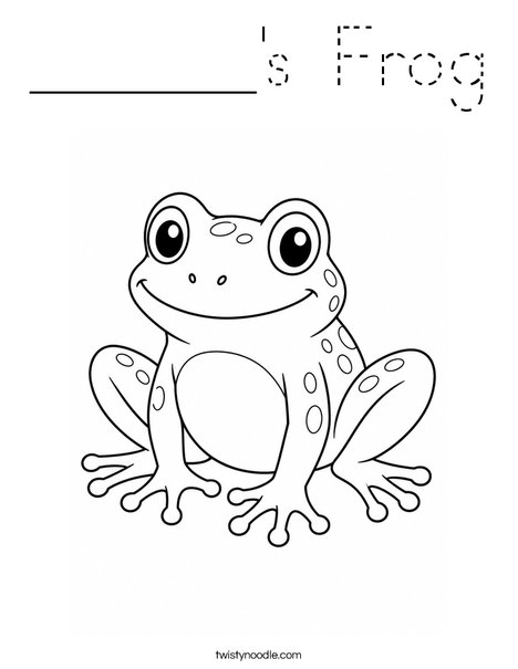 ______'s Frog Coloring Page