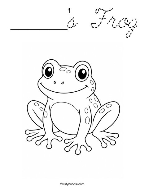 ______'s Frog Coloring Page