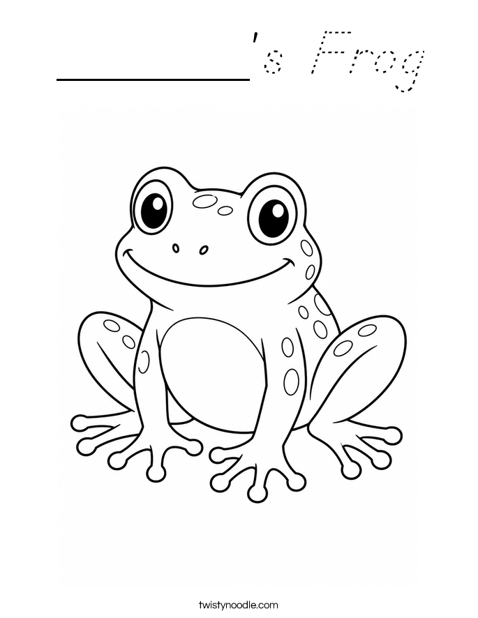 ______'s Frog Coloring Page